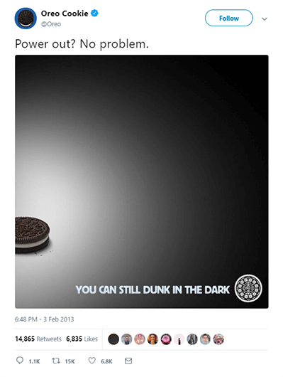 dunk in the dark from Brand Oreo is a great example of real-time marketing and how their marketing team achieved excellent results with a minimum marketing budget. The next b2b content marketing trends in 2023