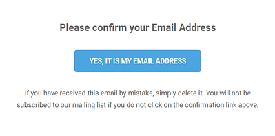 Confirm yuor email address