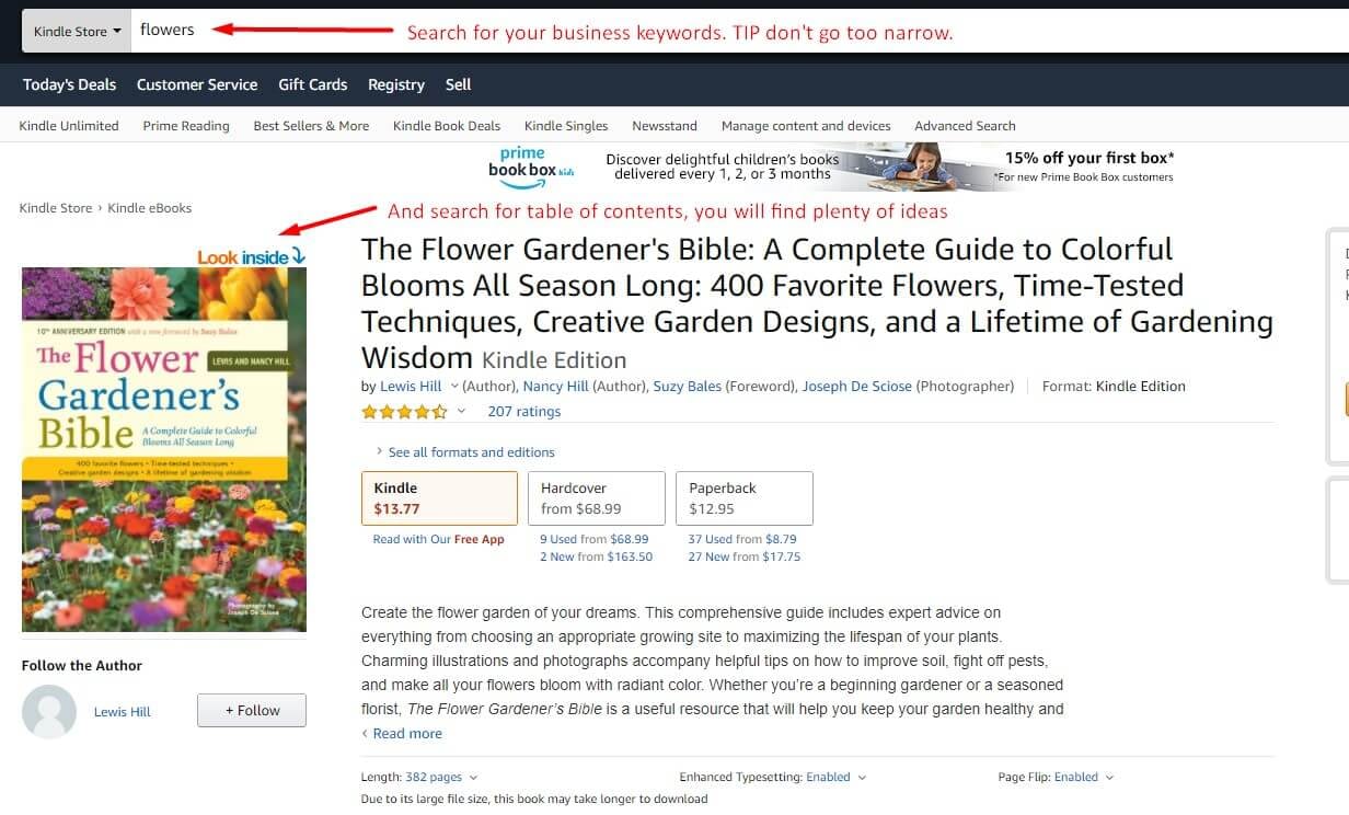 amazon kindle ebooks is a great tool for keyword research content marketing benefits for small business b2bdigitalmarketers